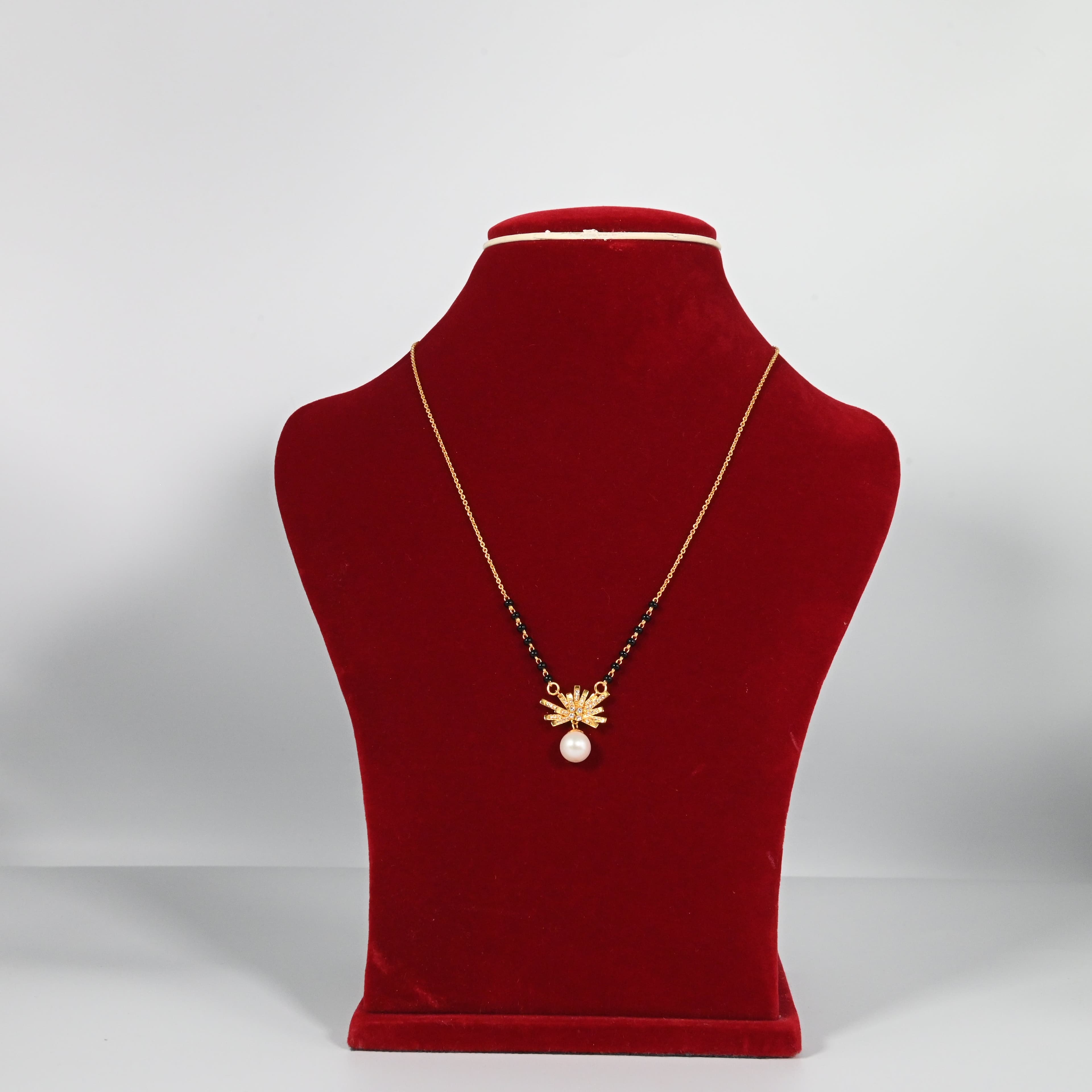 Pearl Drop Gold Necklace