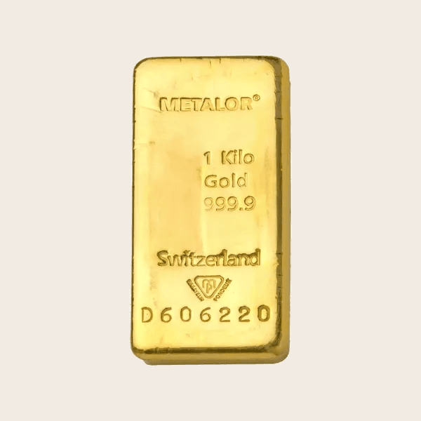 Metalor 1Kg Gold Cast Bar